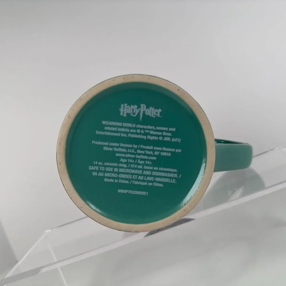 Harry Potter Coffee Cup Slytherin Crest Mug Teal‎ and Black
